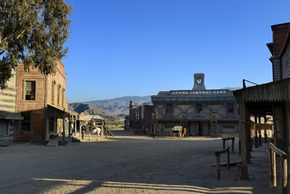 Espagne, Andalousie, province de Almeria, désert de Tabernas, parc d'attraction Fort Bravo Texas Hollywood, c'est ici que fut tourné les 7 Mercenaires de John Sturges mais aussi Les Pétroleuses de Christian-Jaque et Pour Une Poignée de Dollars de Sergio Leone