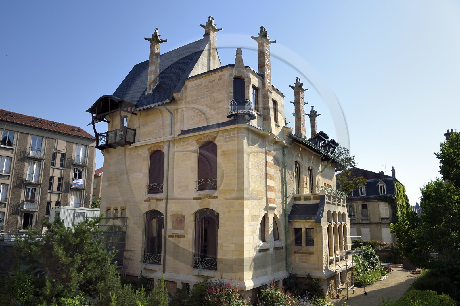 France, Meurthe-et-Moselle (54), Nancy, la Villa Majorelle de style Art Nouveau par l'architecte Henri Sauvage