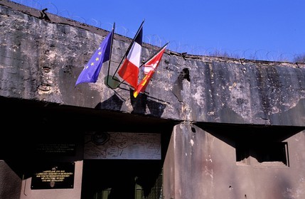 France, Bas-Rhin (67), Lembach, la ligne Maginot, entrée d'un fort