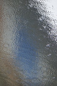 France, Var, Iles d'Hyeres, Parc National de Port Cros (National park of Port Cros), Porquerolles island, Fondation Carmignac, rain in the basin in transparency