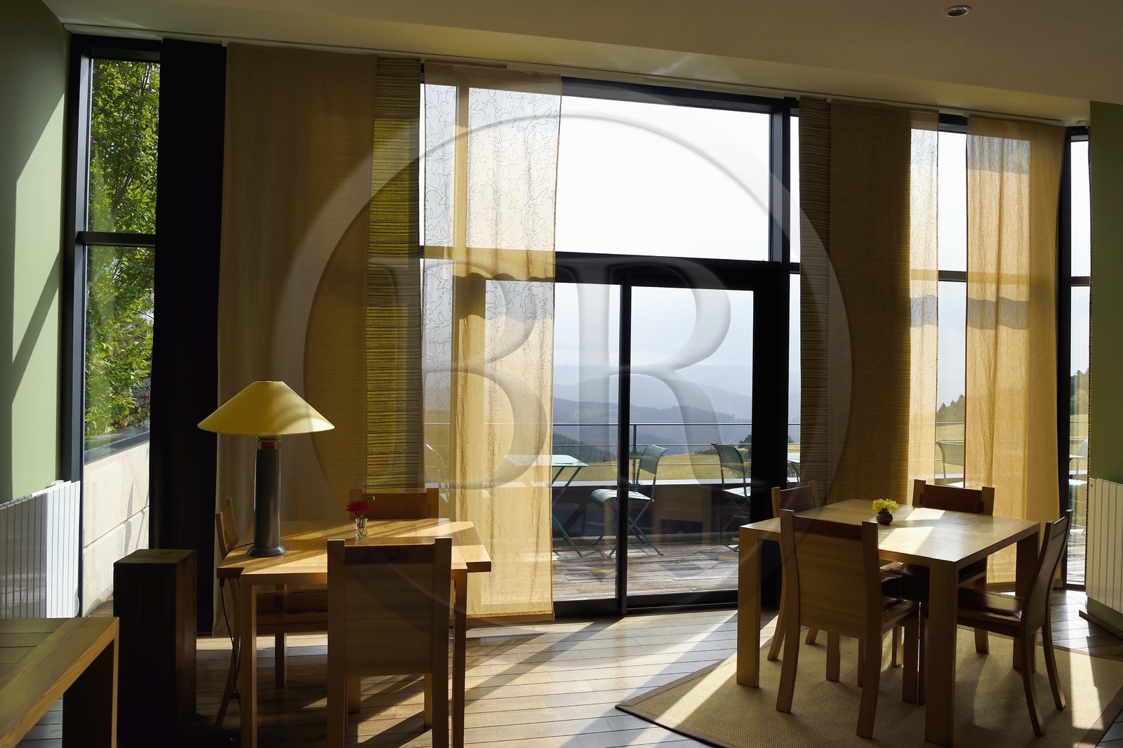 France, Haute-Loire (43), Saint-Bonnet-le-Froid, l'hotel du Restaurant 3 étoiles Régis et Jacques Marcon