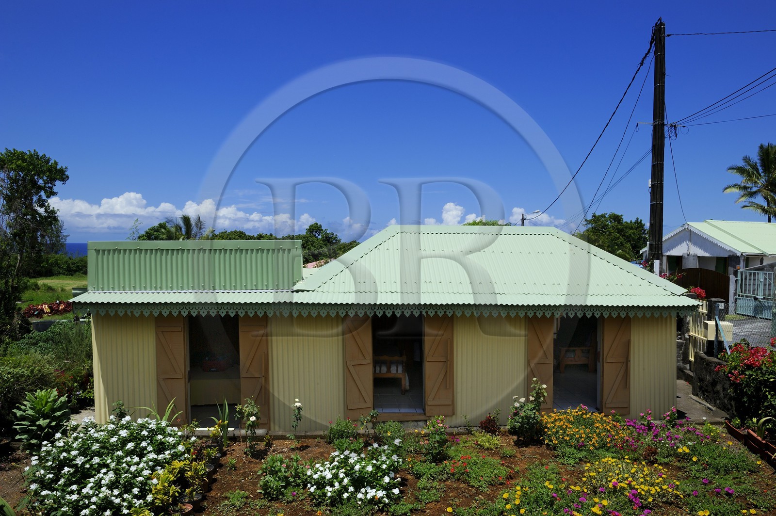 France, Reunion island (French overseas department), South coast, Saint Philippe, Creole house
