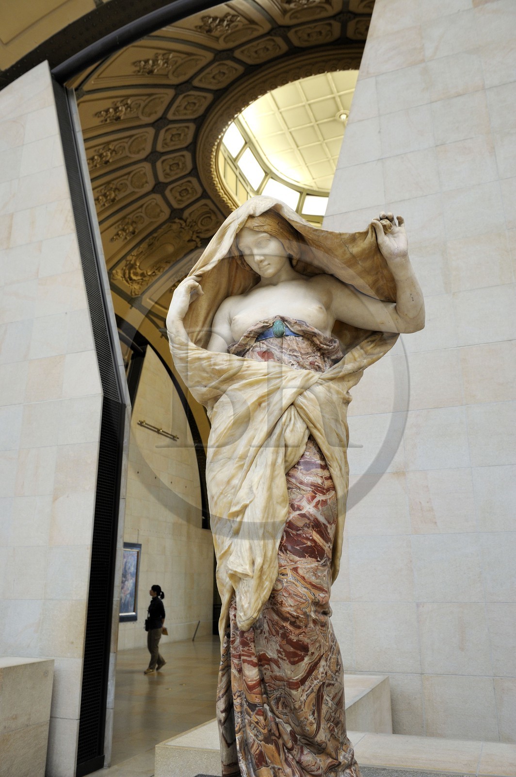 France, Paris (75), le musée d'Orsay, La Nature se dévoilant devant la Science 1899 de Ernest Barrias