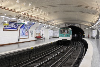 France, Paris (75), station de metro Lamarck-Caulaincourt