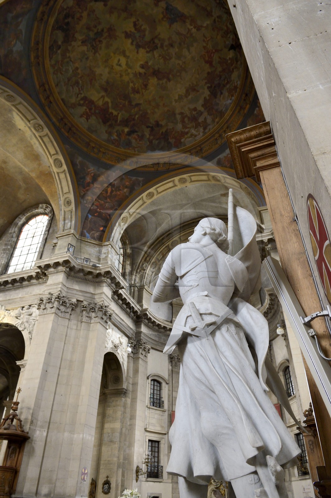 France, Meurthe-et-Moselle, Nancy, the Cathedral, statue of Joan of Arc