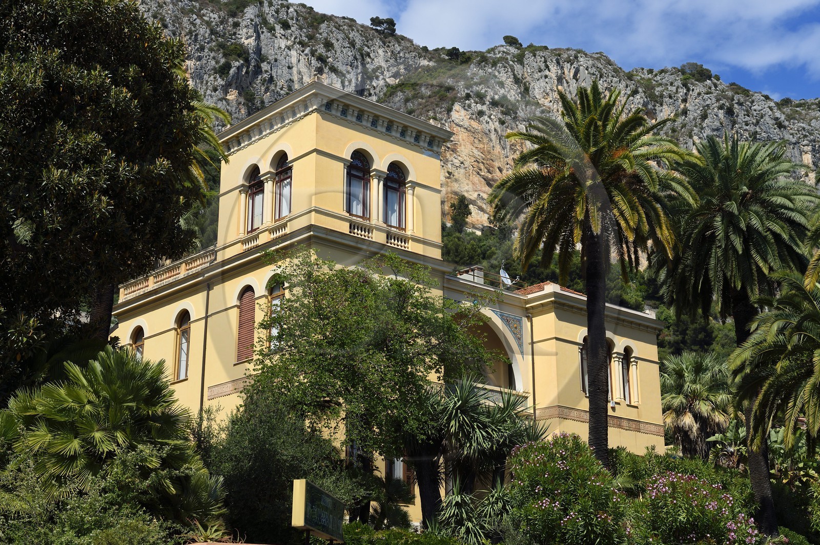 France, Alpes-Maritimes, Menton, Garavan district, Foucher de Careil villa built by Charles Garnier