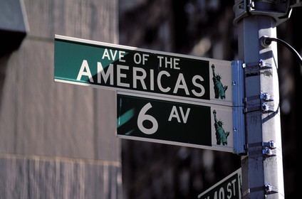 états-Unis, New York, Manhattan, Upper Midtown, à l' angle de la 6ème Avenue et avenue of the Americas