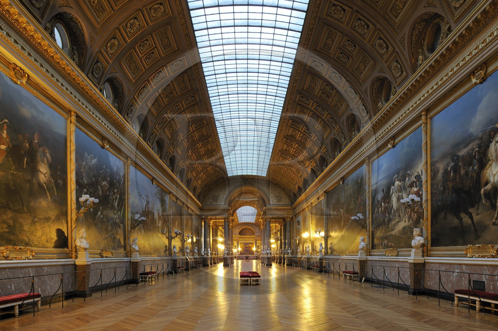 France, Yvelines (78), château de Versailles, classé Patrimoine Mondial de l'UNESCO, Musée de l’Histoire de France crée par Louis-Philippe dans l'aile du Midi, Galerie des Batailles