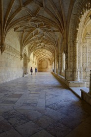 Portugal, Lisbonne, Bélem, Monastere des Hiéronymites (Mosteiro dos Jerónimos), classé Patrimoine Mondial de l'UNESCO, le cloitre
