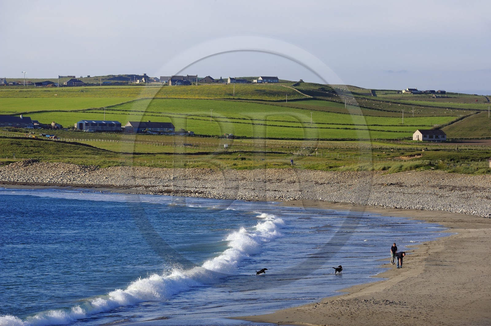 United Kingdom, Scotland, Orkney Islands, Mainland Island, the Bay of Skaill at Skara Brae