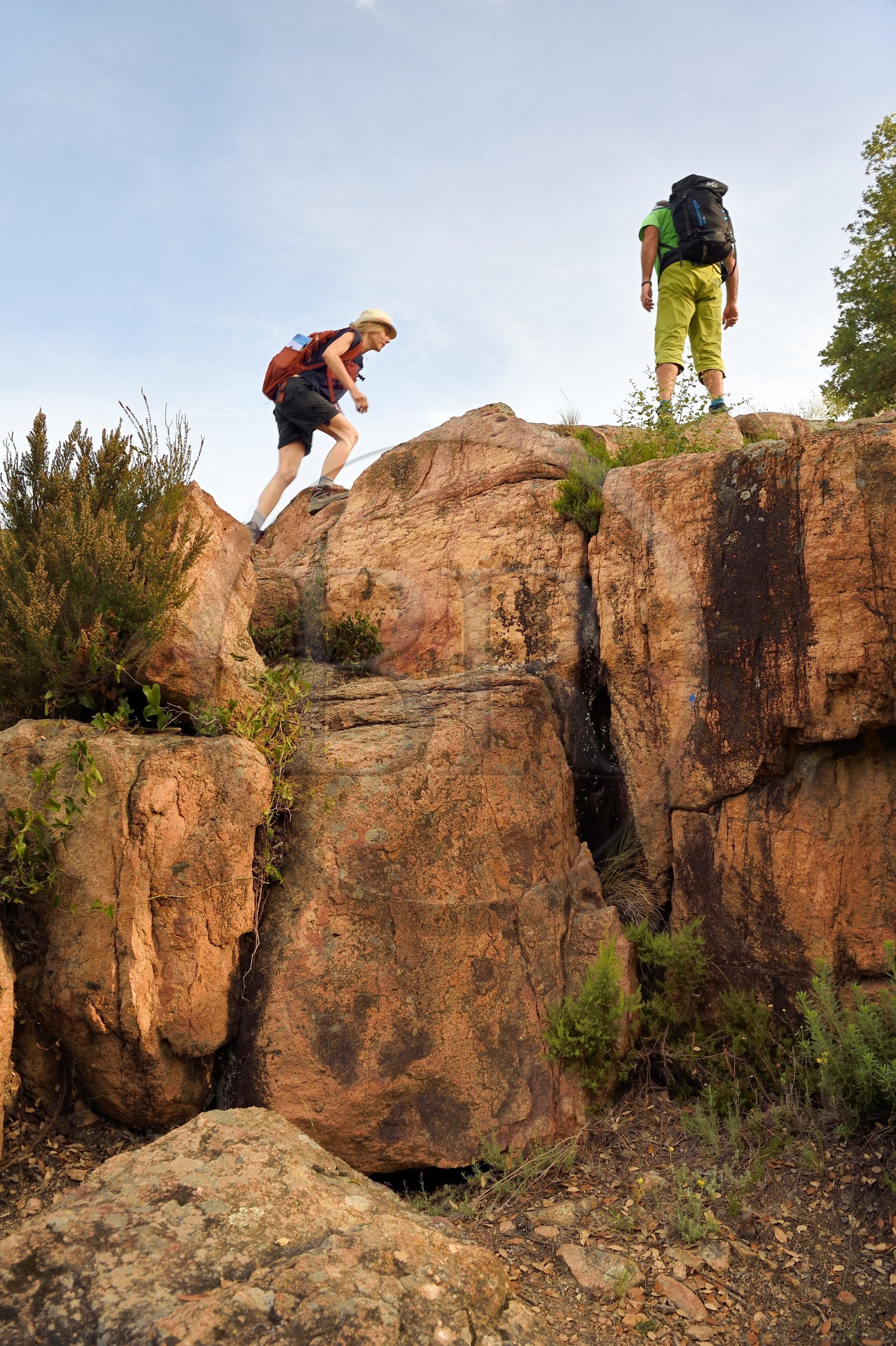 France, Var, between Bagnols en Foret and Roquebrune sur Argens, hike in the Gorges du Blavet