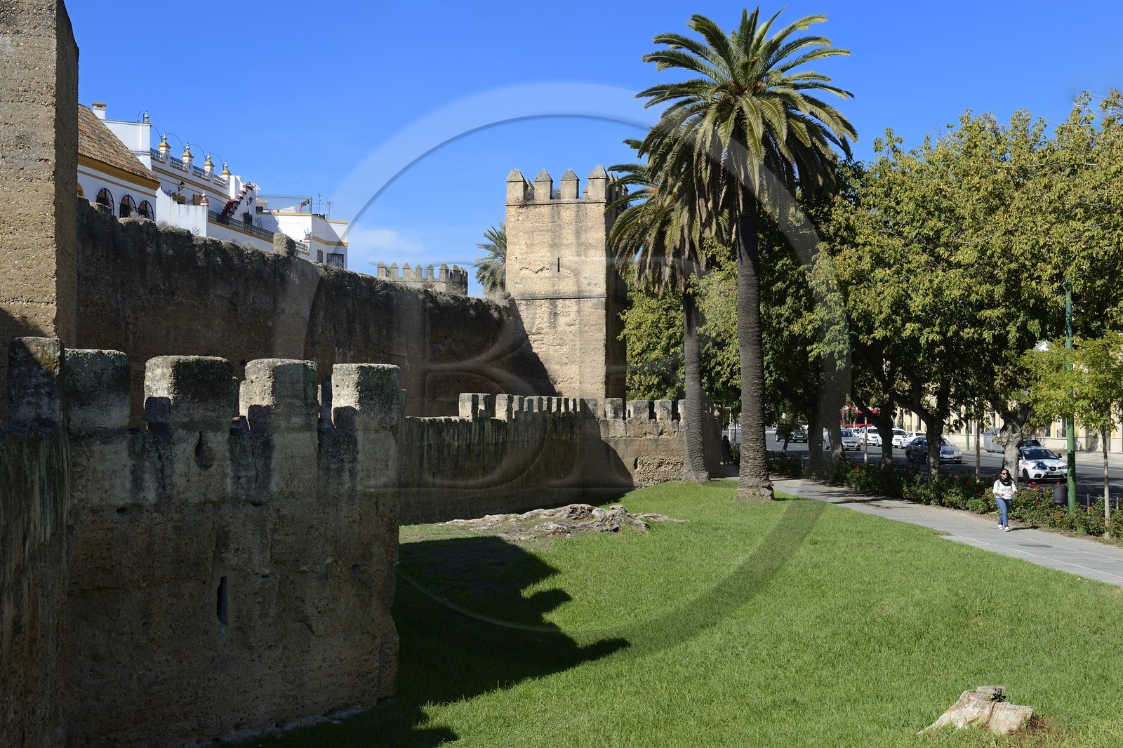 Espagne, Andalousie, Séville, quartier de la Macarena, derniers vestiges des remparts qui ceinturaient la ville