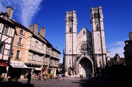 France, Saône-et-Loire (71), Châlon-sur-Saône, la cathédrale Saint-Vincent
