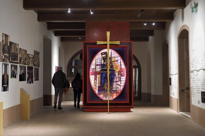 France, Bas Rhin, Mont Saint Odile, Mont Sainte-Odile Abbey also known as Hohenburg Abbey