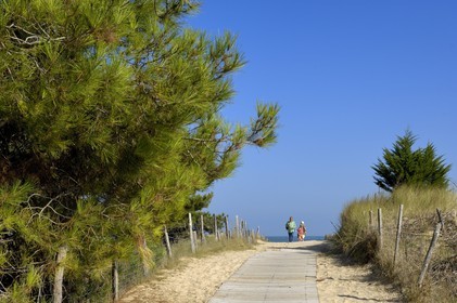 France, Charente-Maritime (17), ile de Ré, Les Portes-en-Ré, plage de Trousse-Chemise