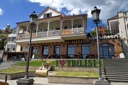 Géorgie, Tbilissi, vieille ville, I love Tbilissi