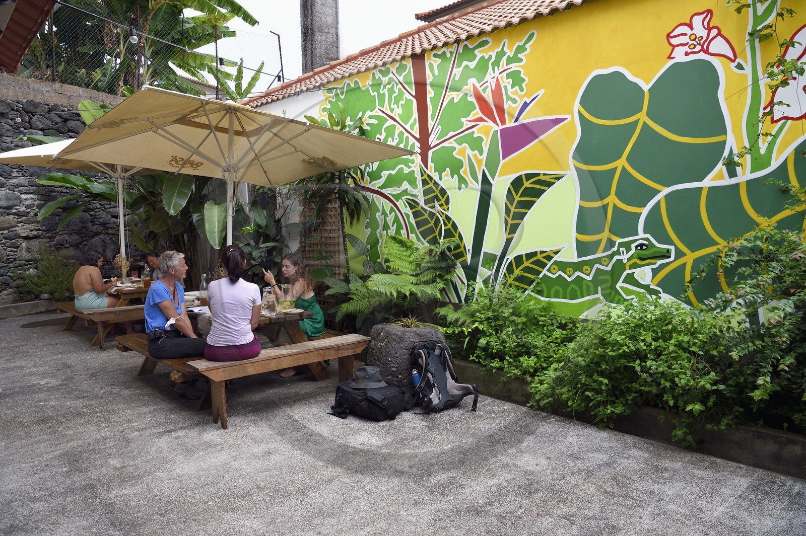 Portugal, Ile de Madère, Porto da Cruz, Jaca Hostel