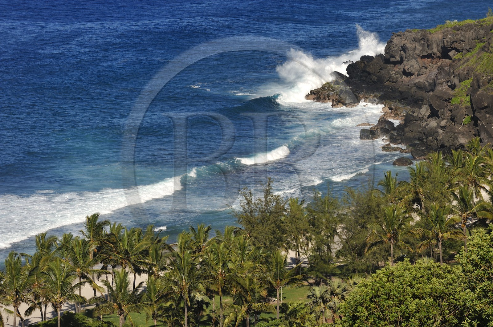 France, île de la Réunion, la côte sud, plage de Grand-Anse